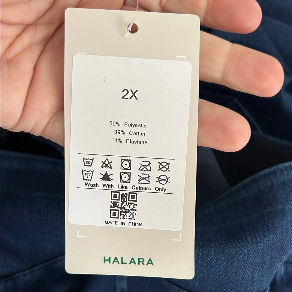 Halara Flex High-waisted Butt-lifting Tummy Control Skinny Denim 2XL - Picture 4 of 8